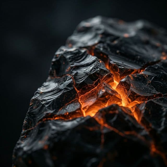 Cinematic glass refraction background with warm amber tones